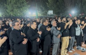 فیلم| عزاداری مردم ترکمانچای در شب عاشورای حسینی