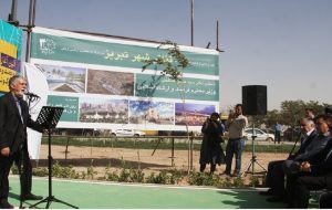 کلنگ زنی بزرگترین باغ تئاتر کشور در تبریز