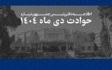 فهرست مشخصات ۲۹۸۵ جان‌باخته حوادث اخیر منتشر شد