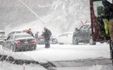 کولاک در برخی محورها/ لزوم رعایت سرعت مطمئنه در جاده‌های لغزنده آذربایجان شرقی